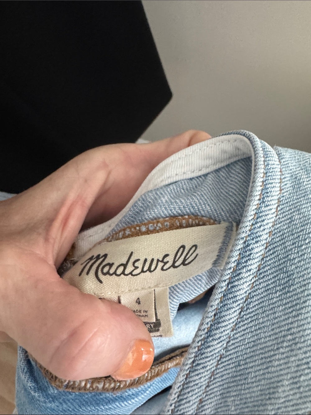Madewell Light Wash Denim Tank Dress, size 4 - Picture 3 of 3